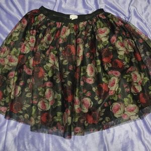 EST 1989 Floral Skirt
